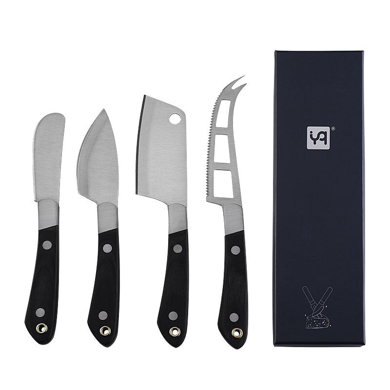 Cheese Cheese Knife With Black Color Wooden Handle
