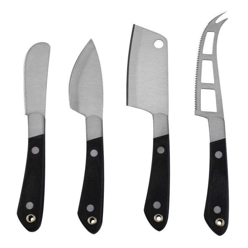 Cheese Cheese Knife With Black Color Wooden Handle