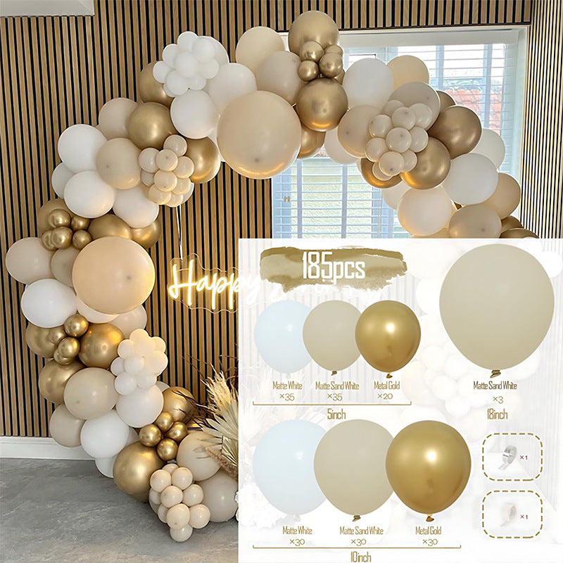 Colorful Latex Birthday Balloon Garland Arch Suit