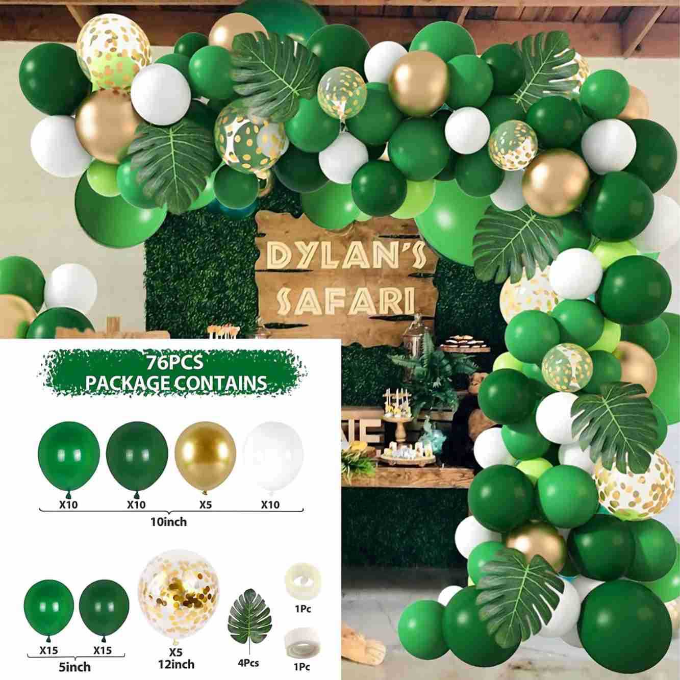 Colorful Latex Birthday Balloon Garland Arch Suit