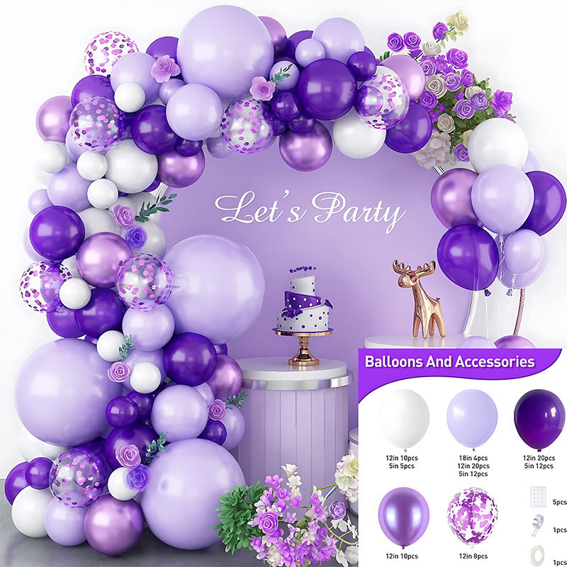 Colorful Latex Birthday Balloon Garland Arch Suit