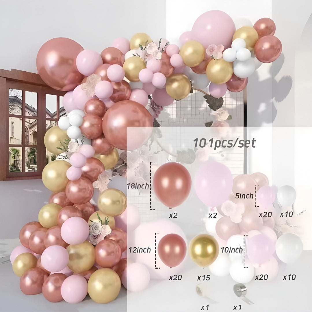 Colorful Latex Birthday Balloon Garland Arch Suit